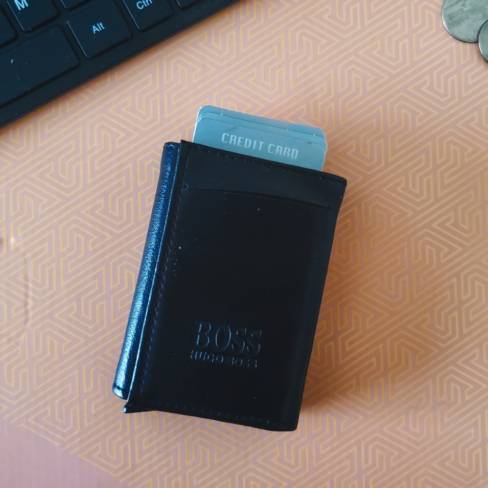 Hugo Boss Automatic Pop Up Wallet - Anti Theft